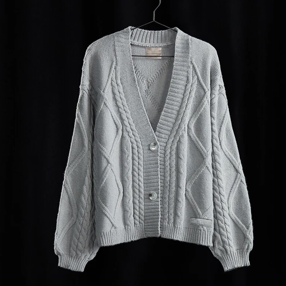 Taylor Swift The Tortured Poets Department Exclusive Grey Cardigan - M/L
